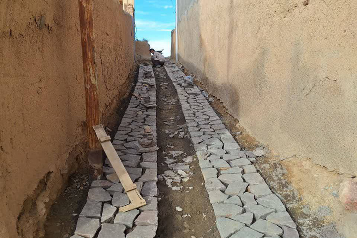The Executive Operation of Paving Qaleh Bala Village Commenced