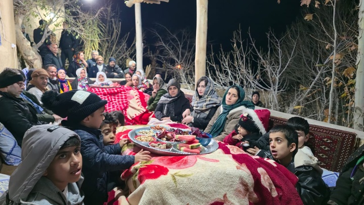 The Ceremony of Yalda Night Held in the Tourism Target Village of Qaleh Bala