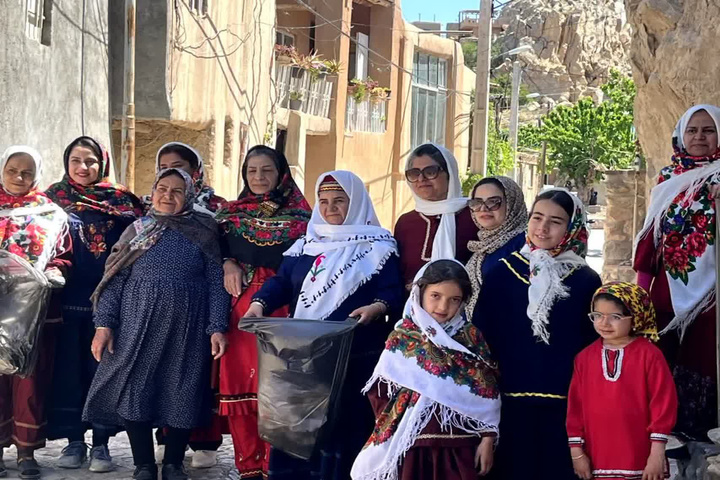 A Frame from the Public Campaign to Clean Up Waste in the Tourist Village of Qaleh Bala