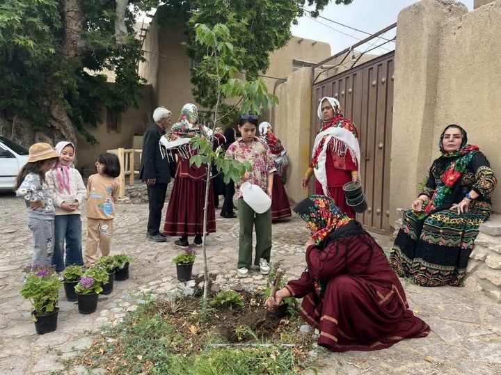 Qaleh Bala Adorned with a Dress of Flowers
