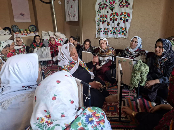 Women of Boorina Creative House of tourism and handicrafts in Qaleh Bala