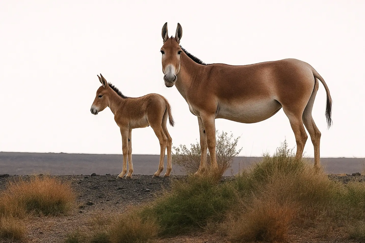 Persian onager in the plains around Qaleh Bala